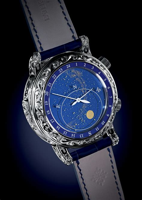 patek philippe sky moon tourbillon blue dial|Patek Philippe tourbillon moonphase.